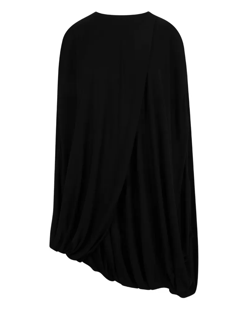 Loewe draped asymmetric dress - Schwarz Schwarz