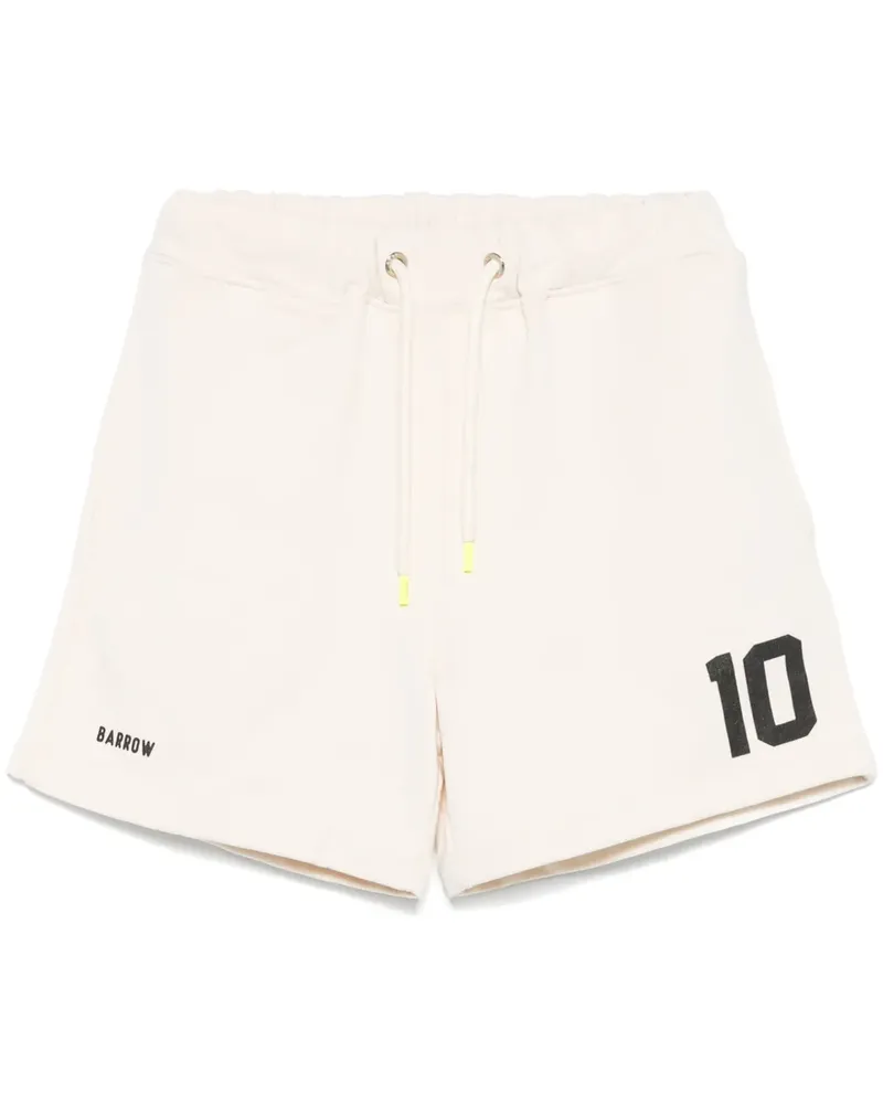 BARROW Joggingshorts mit Nummern-Print - Nude Nude