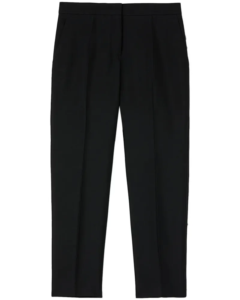 Jil Sander High-Waist-Hose mit geradem Bein - Schwarz Schwarz