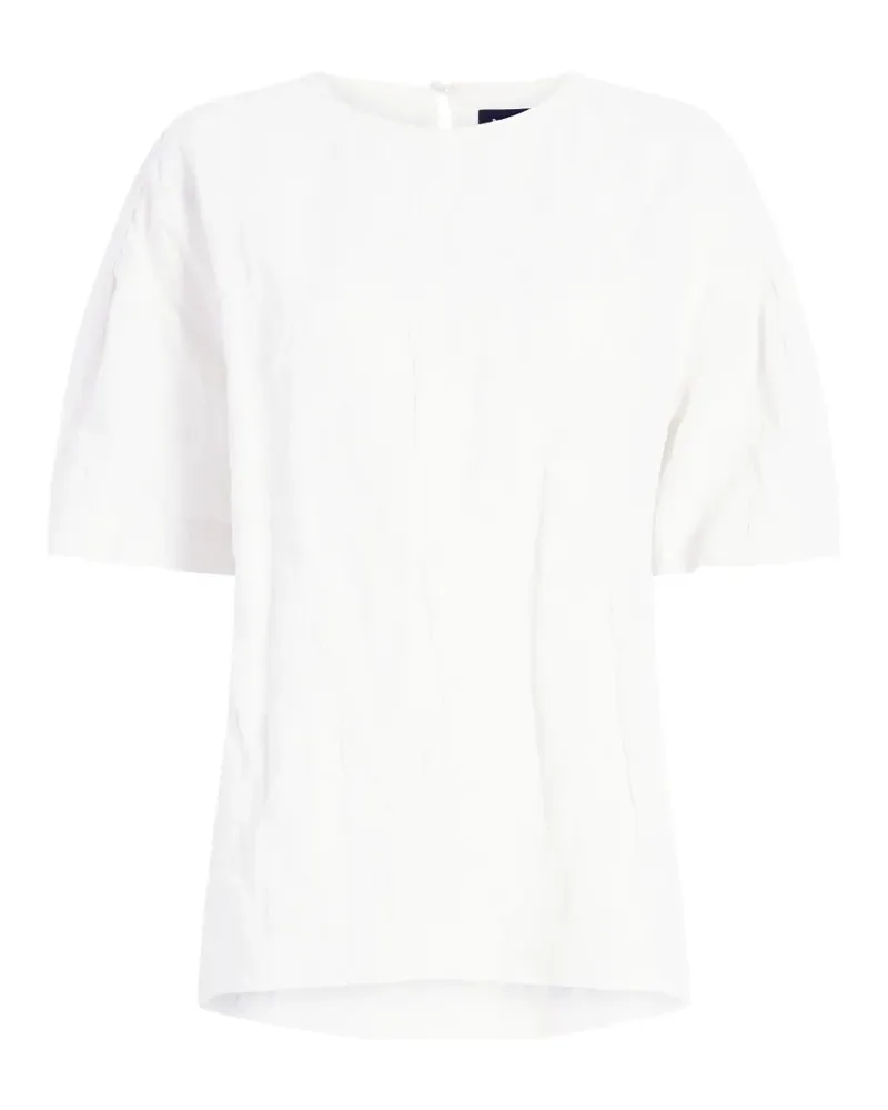 Proenza Schouler Strukturiertes Hansly Oberteil - Weiß Weiß