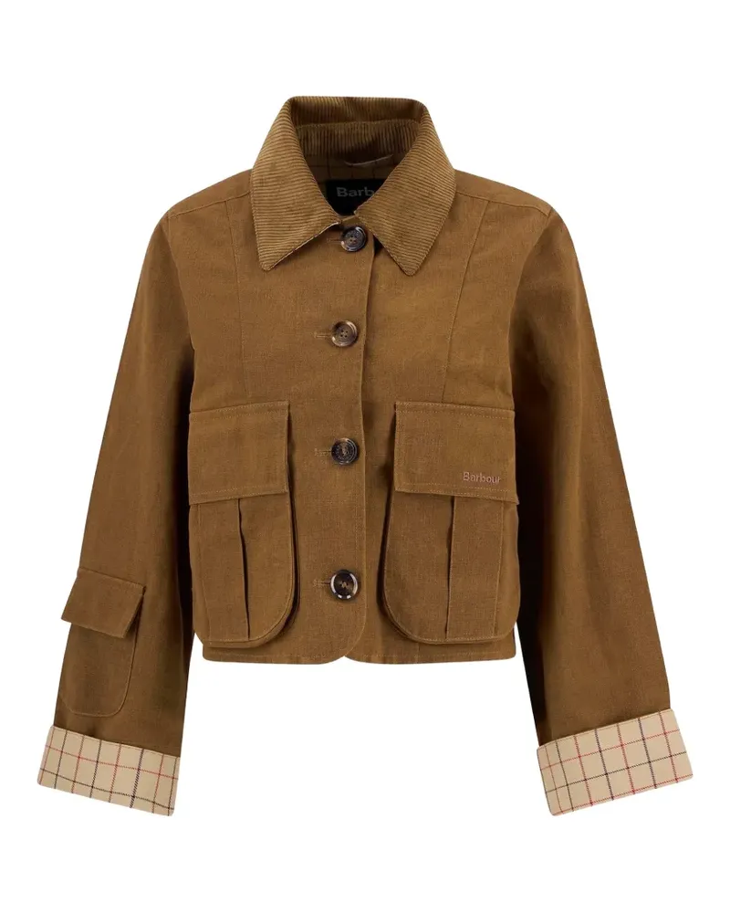 Barbour Dalbury Jacke mit Cordkragen - Braun Braun
