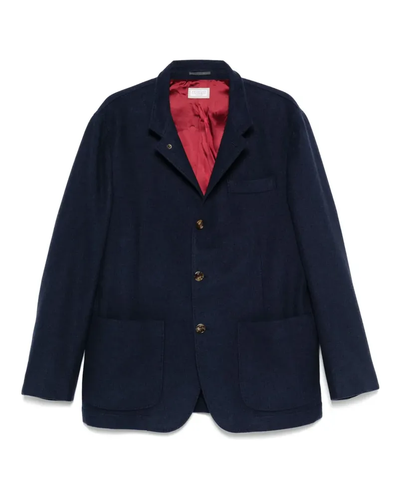 Brunello Cucinelli Einreihiges Sakko - Blau Blau
