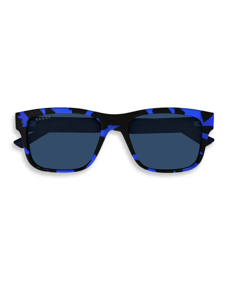 Gucci rectangle-frame sunglasses - Blau Blau