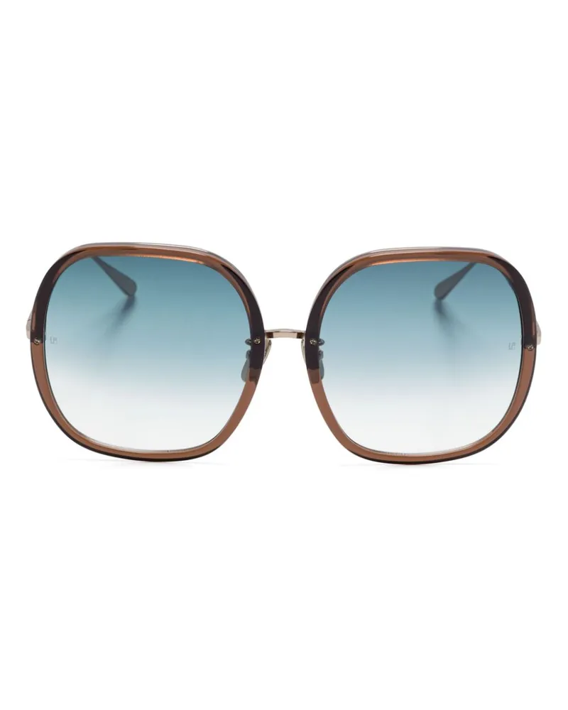 Linda Farrow Celia Sonnenbrille - Braun Braun