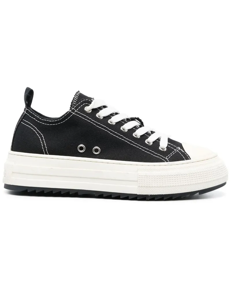 Dsquared2 Sneakers mit Kontrastnähten - Schwarz Schwarz
