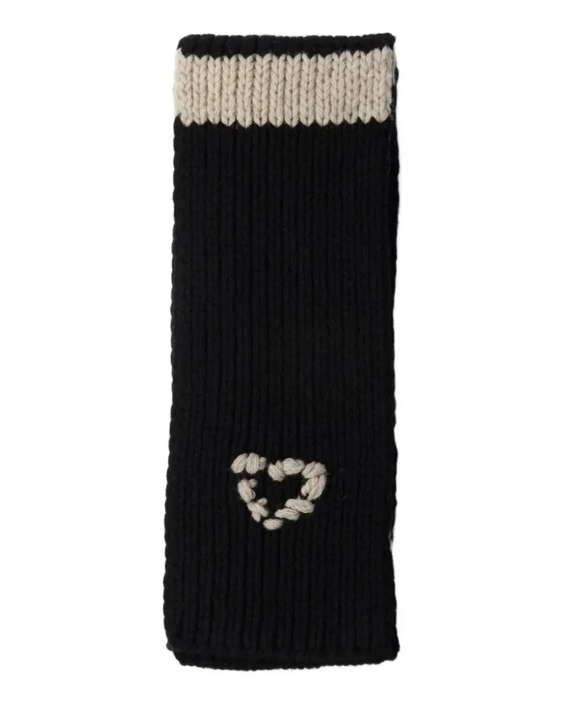 Prada Strickschal aus Wolle und Kaschmir - Schwarz Schwarz