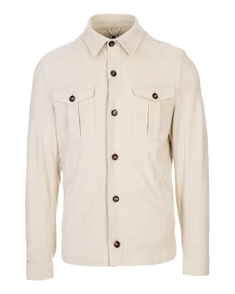 KIRED Hemdjacke mit Klappentasche - Weiß Weiß