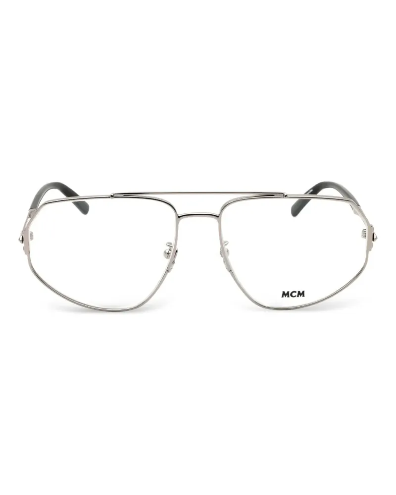 MCM geometric-frame glasses - Silber Silber