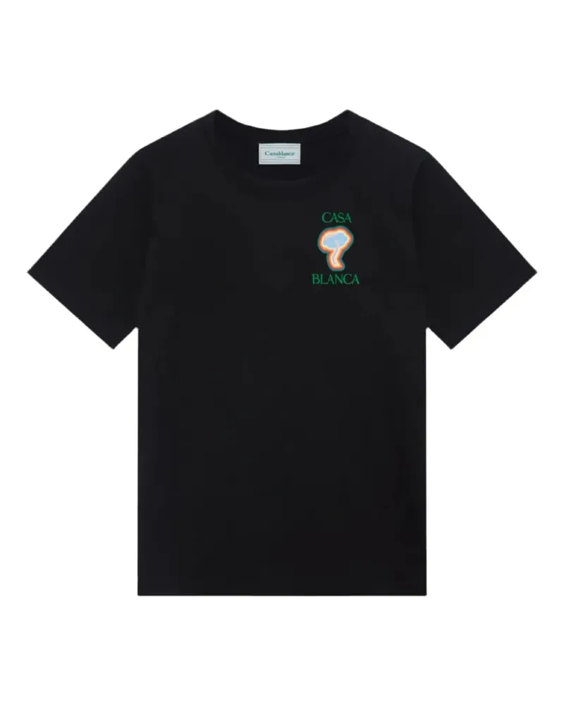 Casablanca Paris Mushroom T-Shirt - Schwarz Schwarz