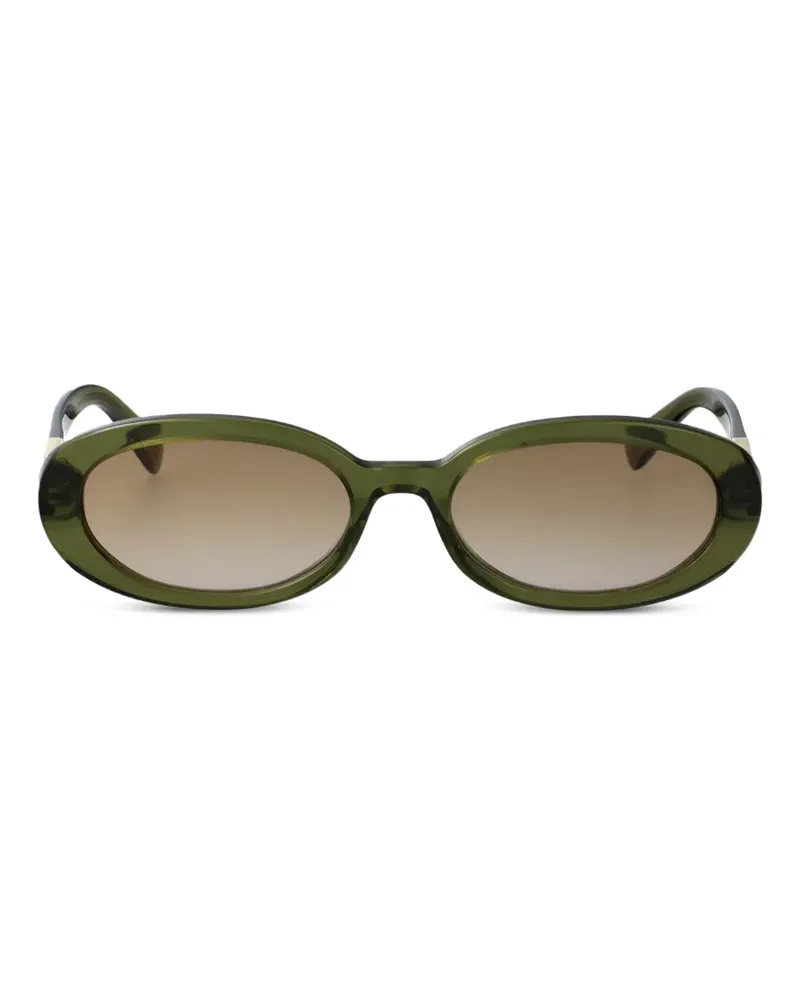 Longchamp oval-frame sunglasses - Grün Grün