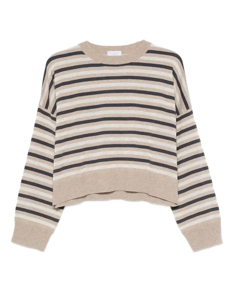 Brunello Cucinelli horizontal-stripe sweater - Nude Nude
