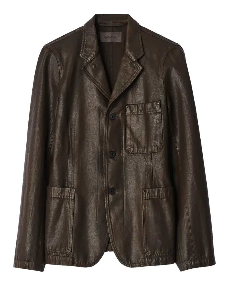 Christophe Lemaire Workwear Jacke aus beschichtetem Twill - Braun Braun