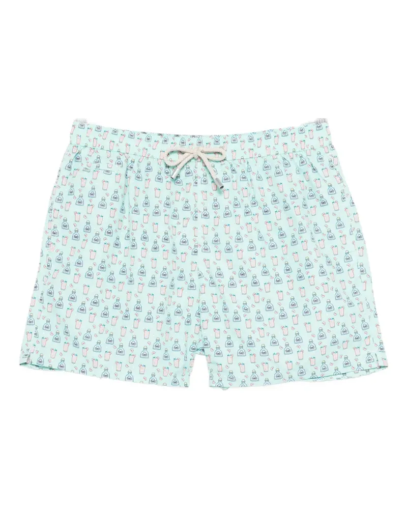 MC2 Saint Barth cocktail print swim shorts - Blau Blau