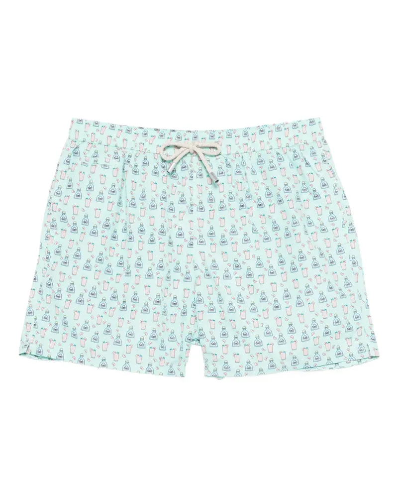 MC2 Saint Barth cocktail print swim shorts - Blau Blau