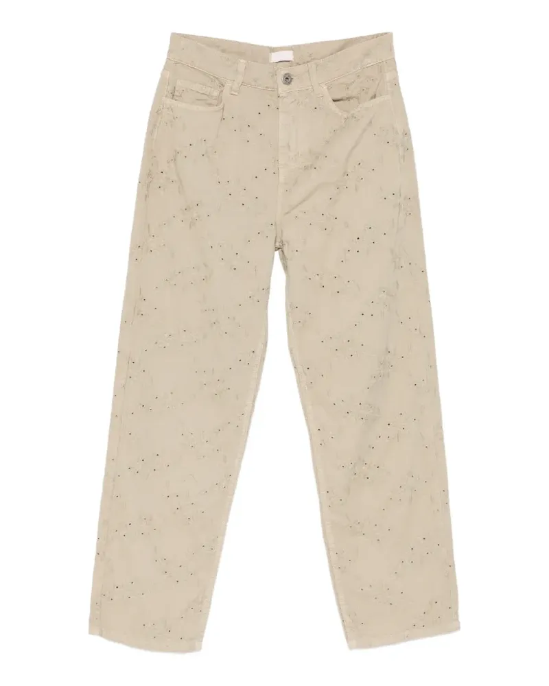 Liu Jo floral trousers - Nude Nude