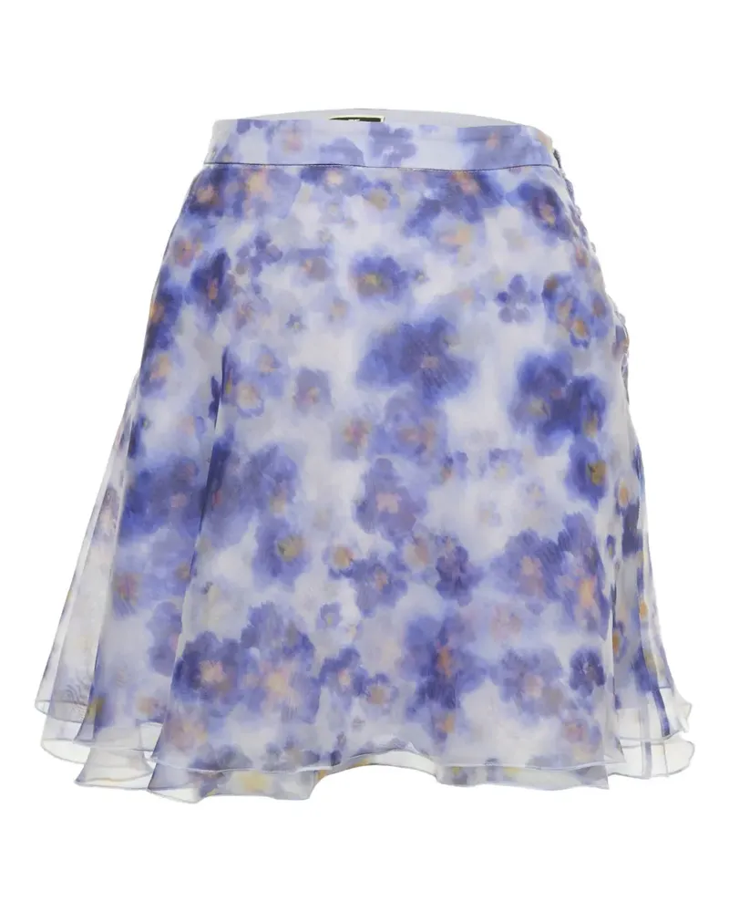Elisabetta Franchi Minirock mit Blumen-Print - Violett Violett