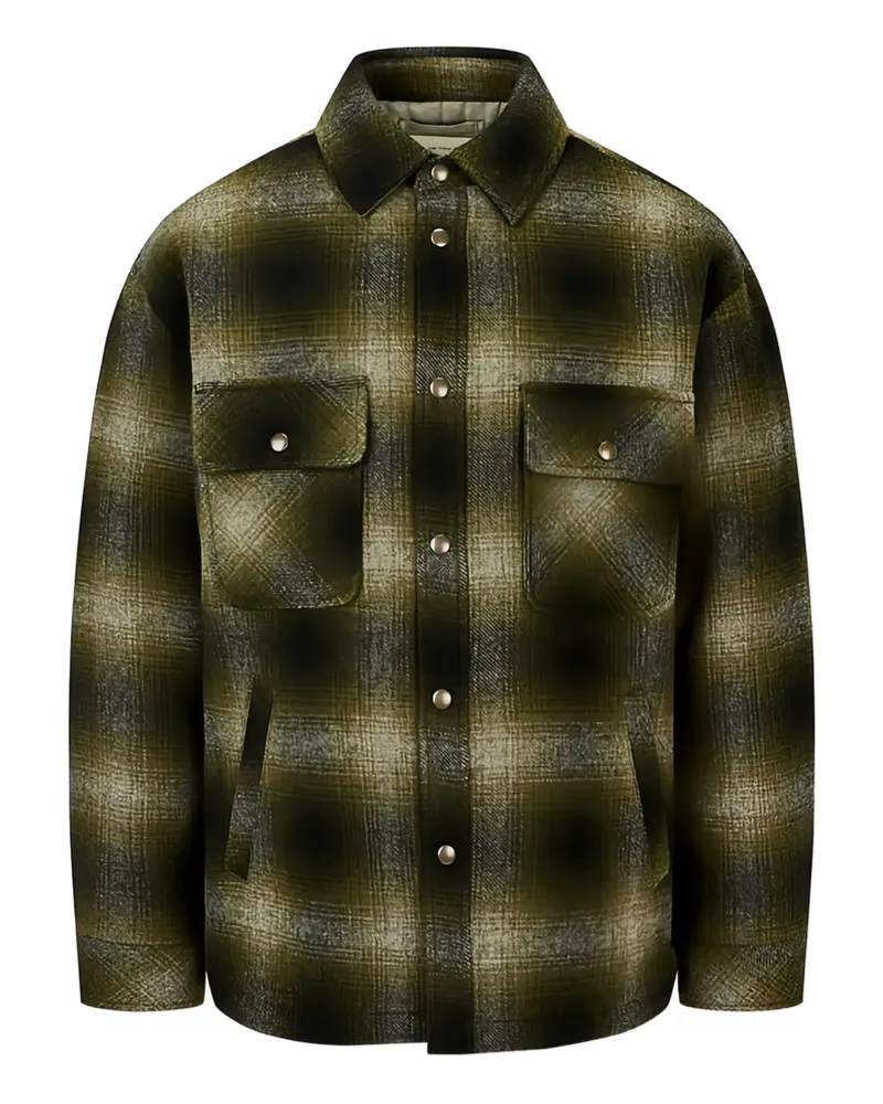 ManOnTheBoon Karierte Hemdjacke - Grün Grün