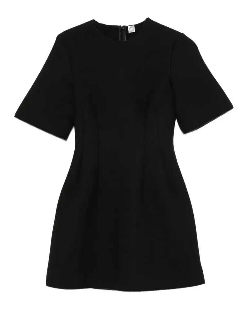 Totême Kurzärmeliges Minikleid - Schwarz Schwarz