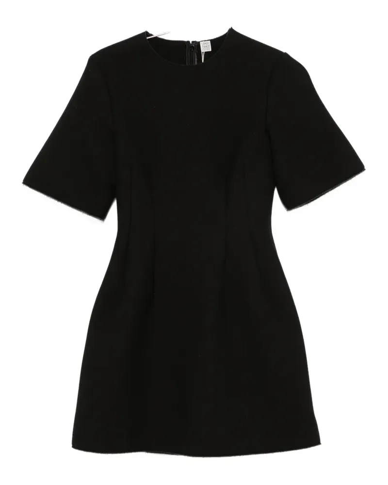 Totême Kurzärmeliges Minikleid - Schwarz Schwarz