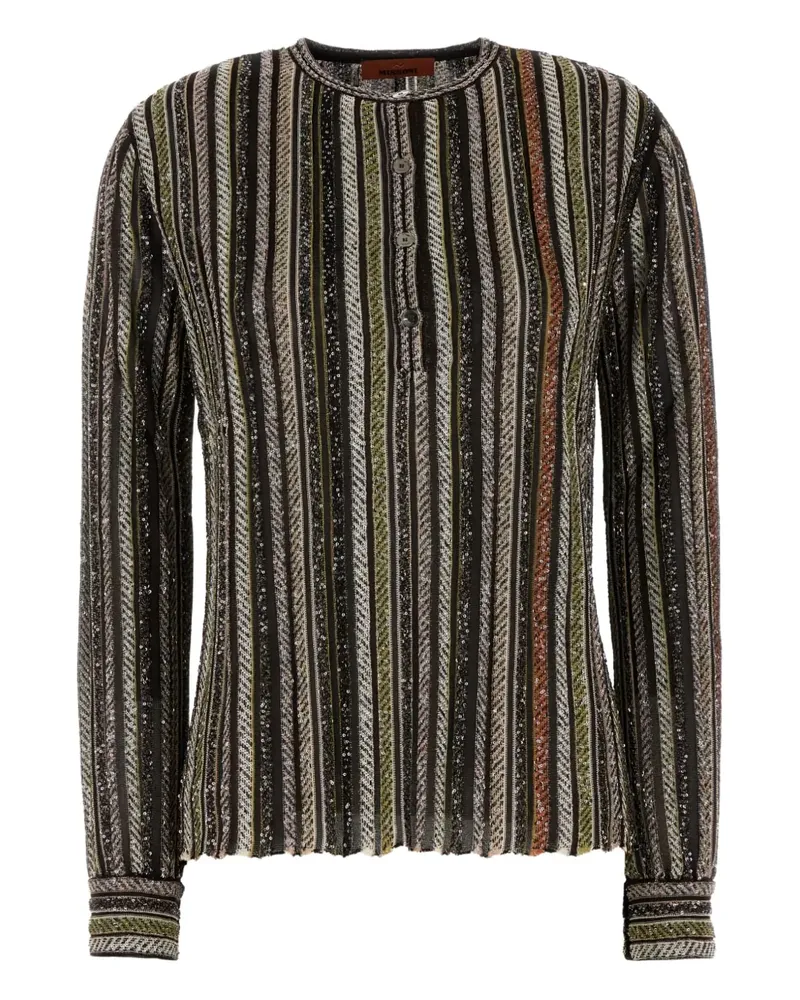 Missoni Gestreifter Pullover - Braun Braun