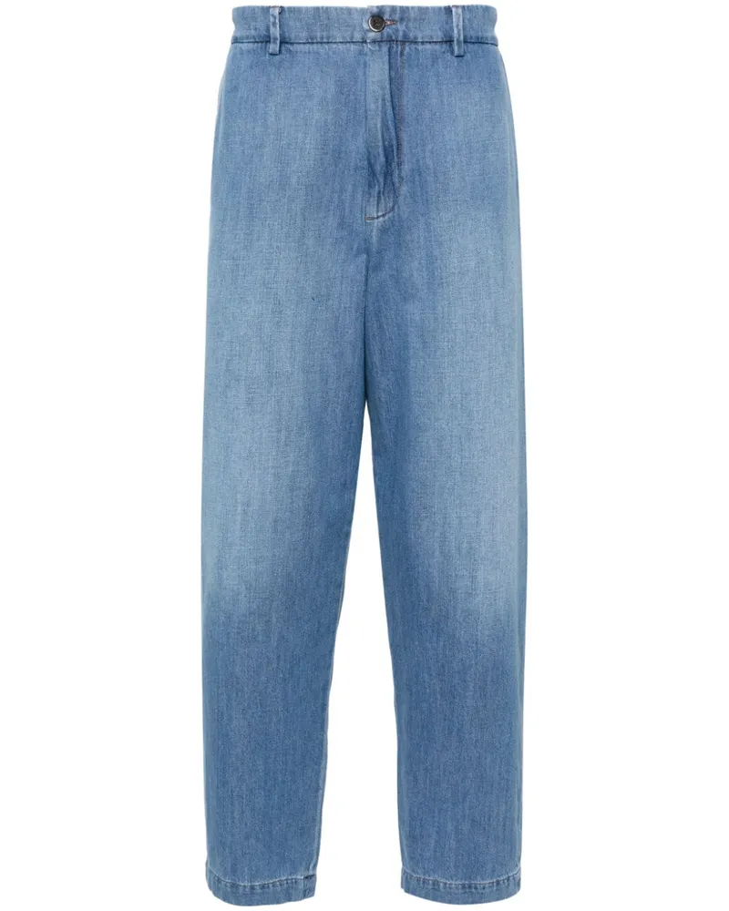 BARENA Jeans mit lockerem Bein Blau