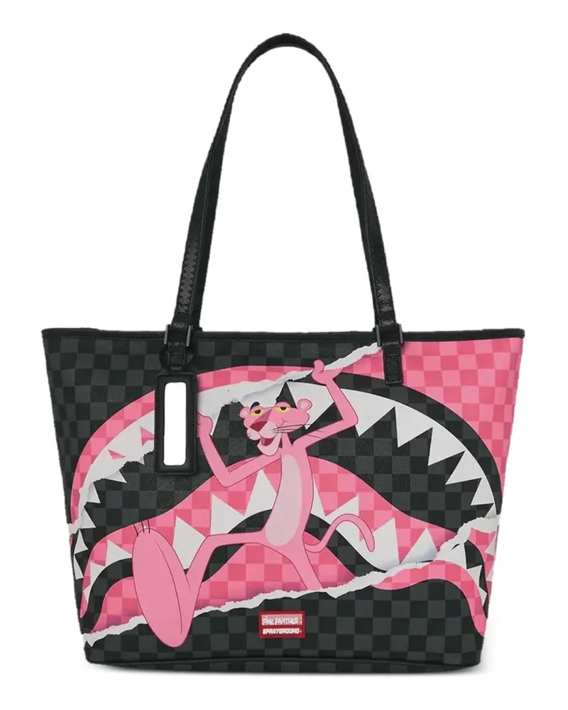 Sprayground Pink Panther On the Run Tote Bag - Schwarz Schwarz