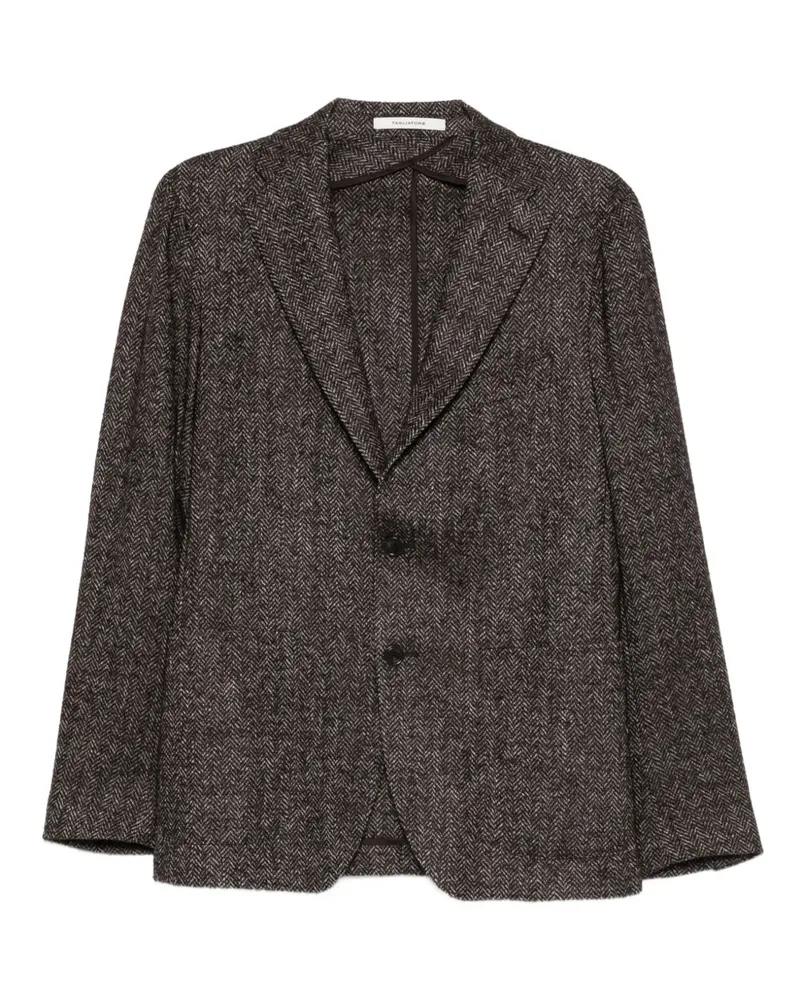 Tagliatore Sakko mit Fischgrätenmuster - Braun Braun