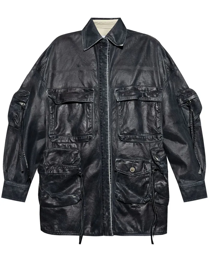 ATTICO Jeansjacke mit Taschen - Blau Blau