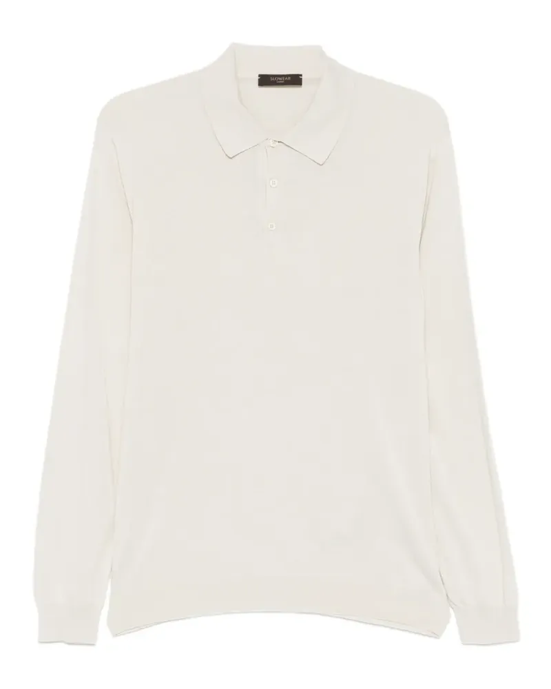 Zanone long-sleeve polo shirt - Nude Nude