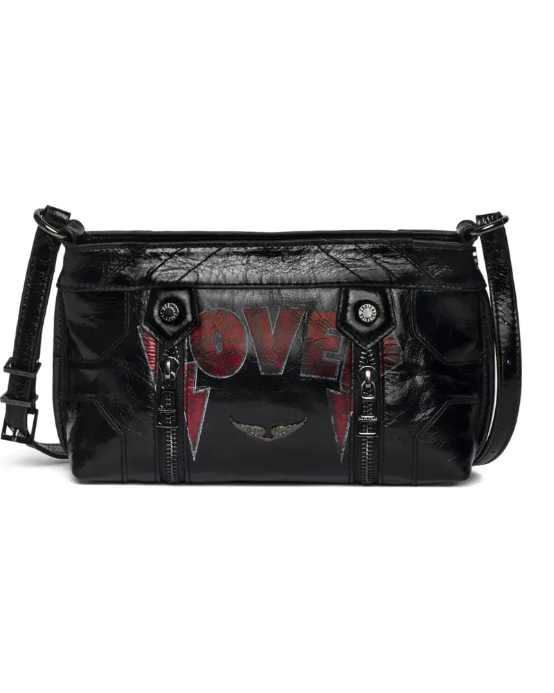 Zadig & Voltaire Verzierte Sunny Mood Punk Schultertasche - Schwarz Schwarz