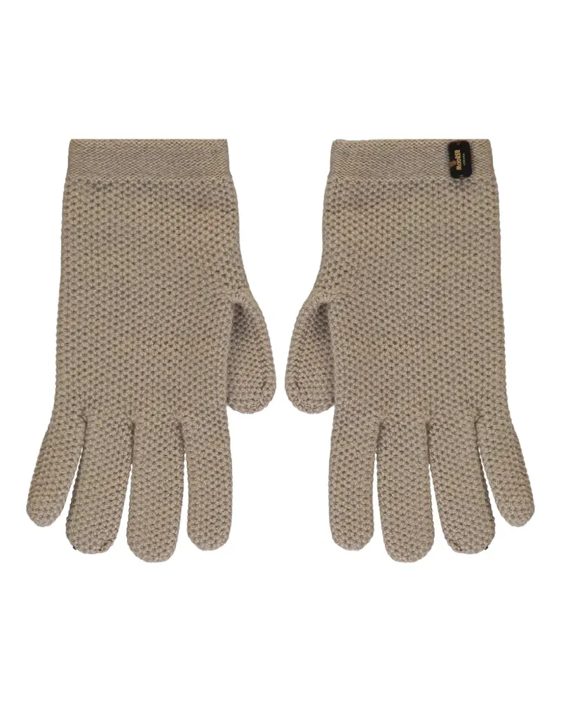 MOORER Gestrickte Handschuhe aus Kaschmir - Nude Nude