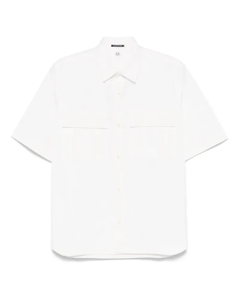 C.P. Company Hemd aus Gabardine - Weiß Weiß