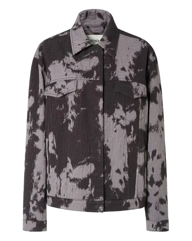 Fendi ff motif flap pocket jacket - Grau Grau
