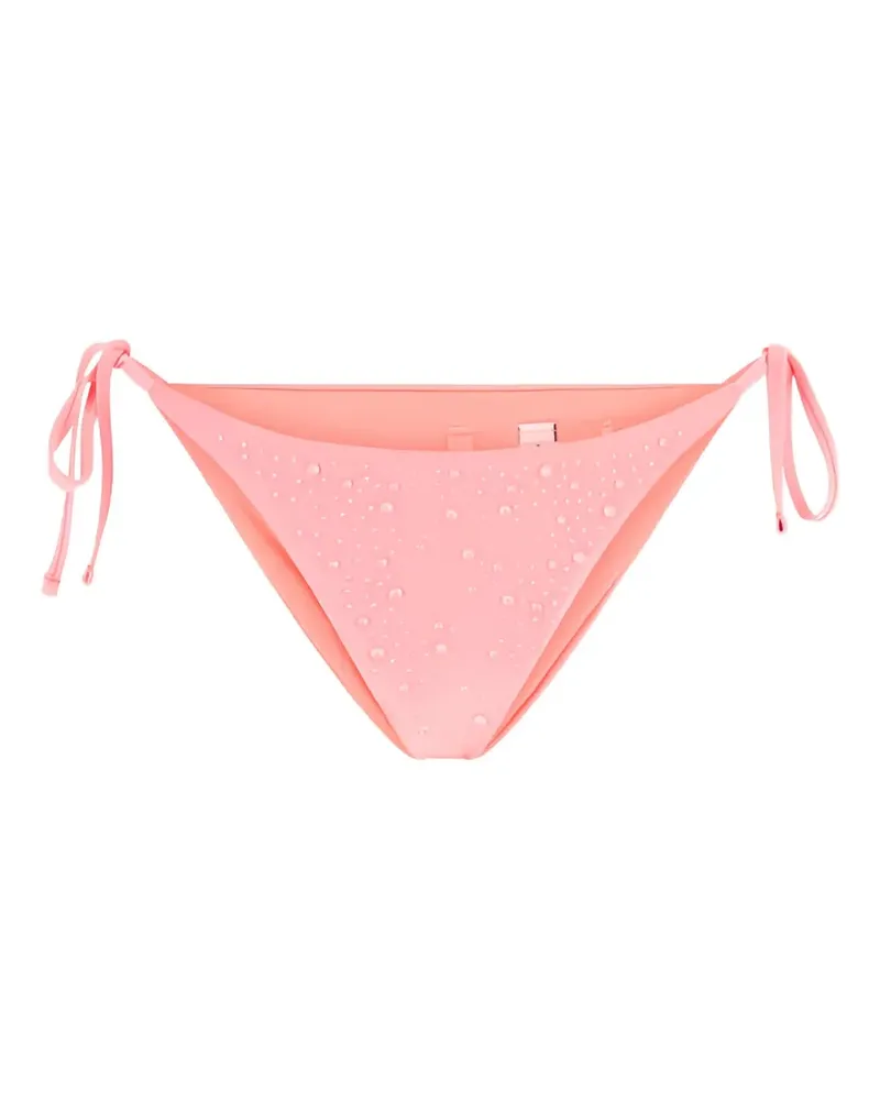 Guess rhinestone-embellished side-tie bikini bottoms - Rosa Rosa