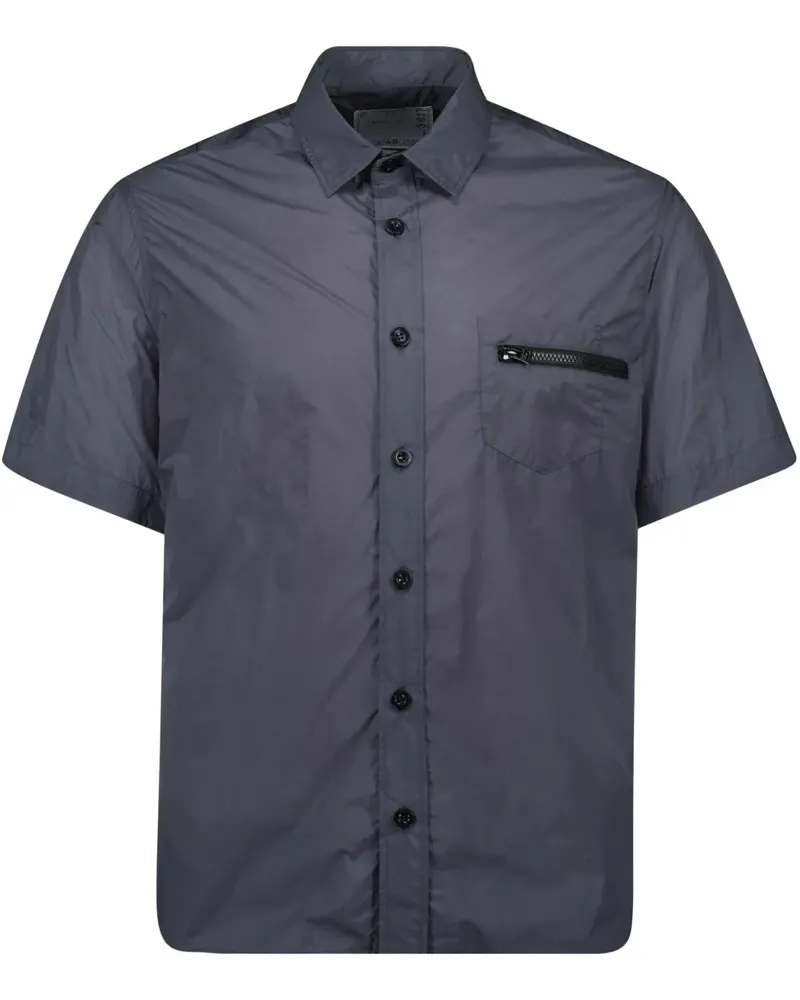 Sacai Hemd mit kurzen Ärmeln - Blau Blau