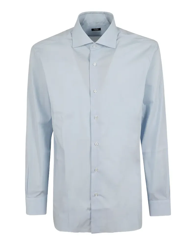 BARBA Hemd mit Eton-Kragen - Blau Blau