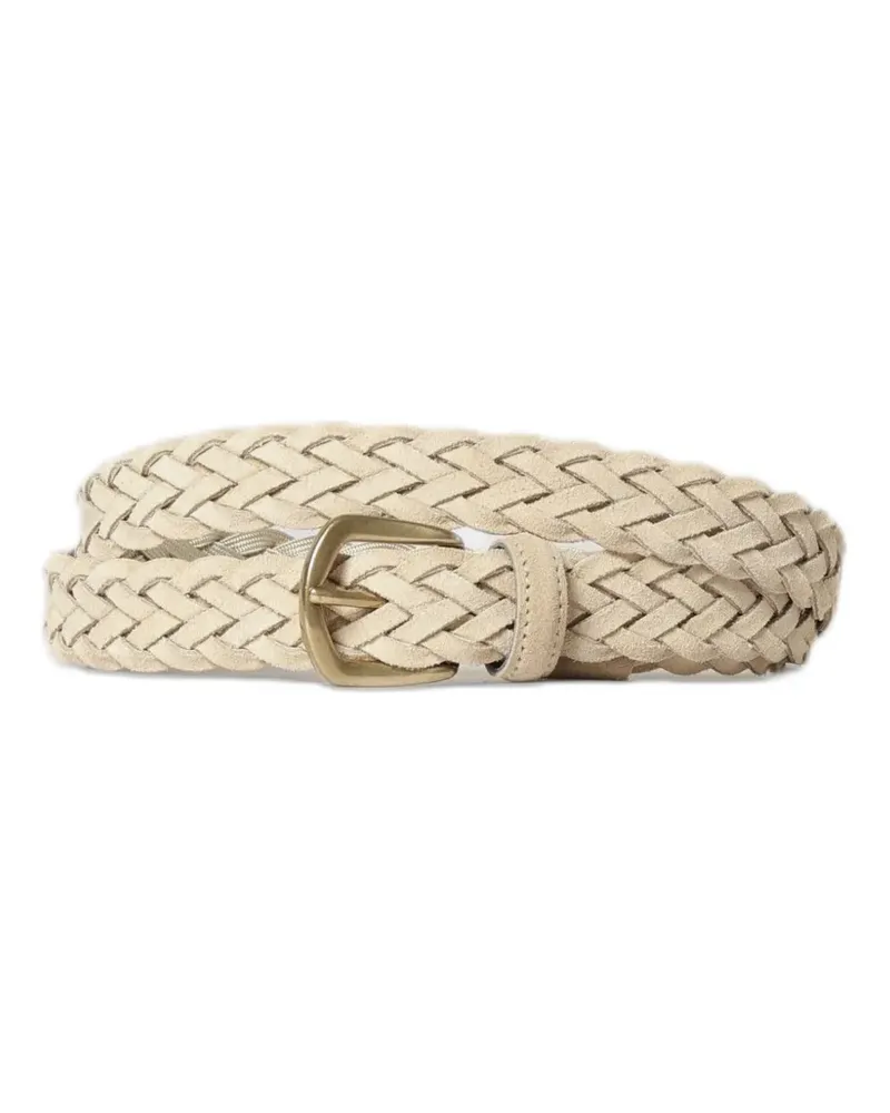 Brooksfield braided belt - Nude Nude