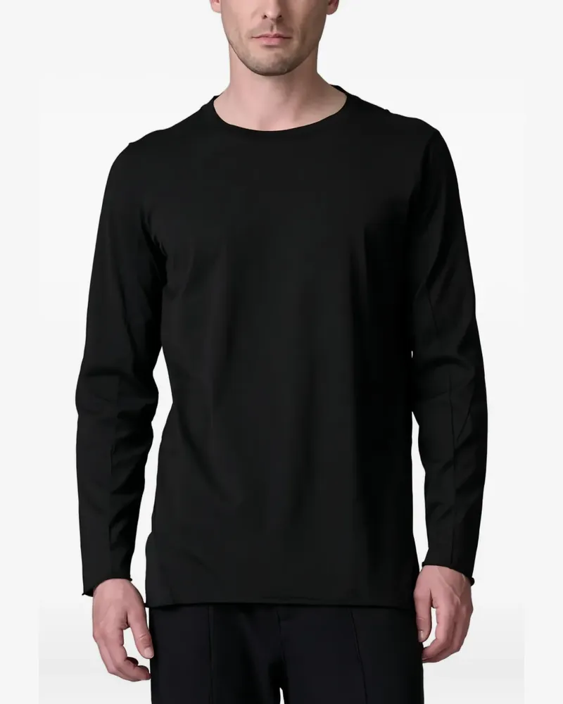 TRANSIT Klassisches Langarmshirt - Schwarz Schwarz