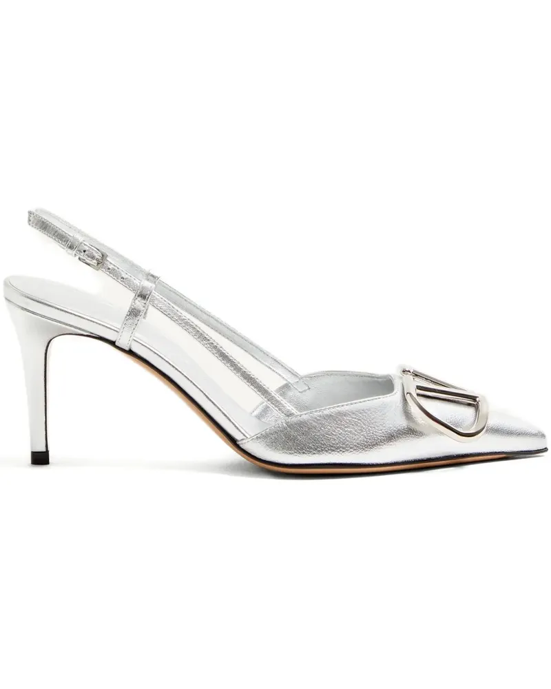 Valentino Garavani VLogo Pumps 80mm - Silber Silber