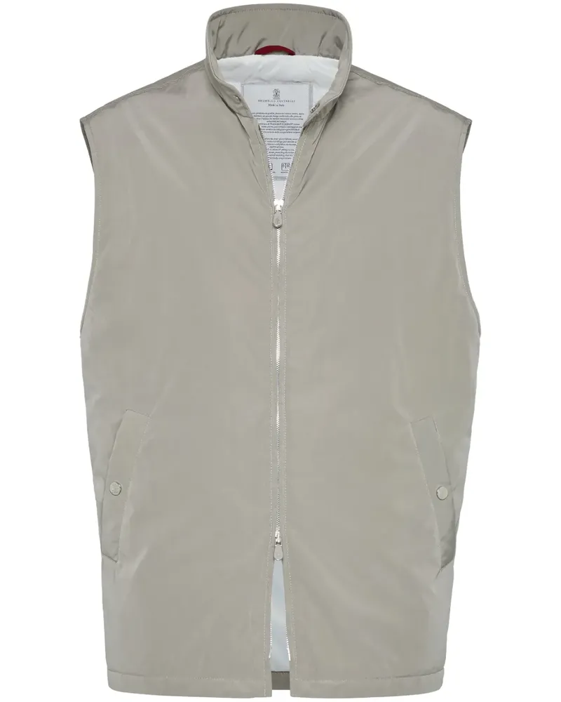 Brunello Cucinelli Wasserabweisende Weste - Grau Grau