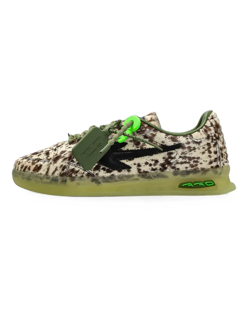 OFF-WHITE End Of Play Sneakers aus Ponyhaar mit Animal-Print - Nude Nude