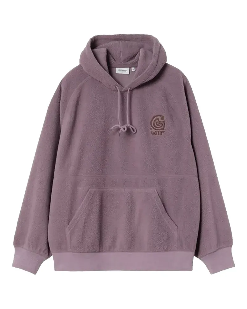 Carhartt WIP Helix Hoodie mit topografischem Logo - Violett Violett