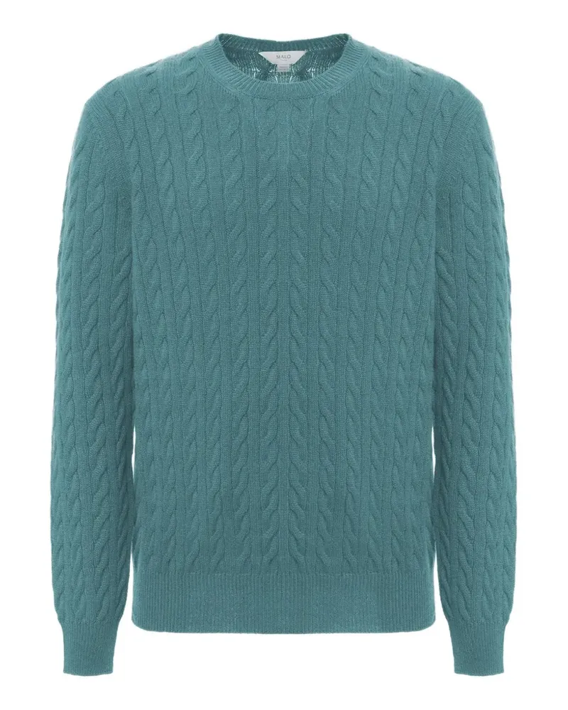 Malo cable-knit cashmere sweater - Grün Grün