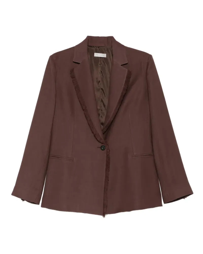 Antonelli Firenze Finnegan fringe-trim jacket - Braun Braun