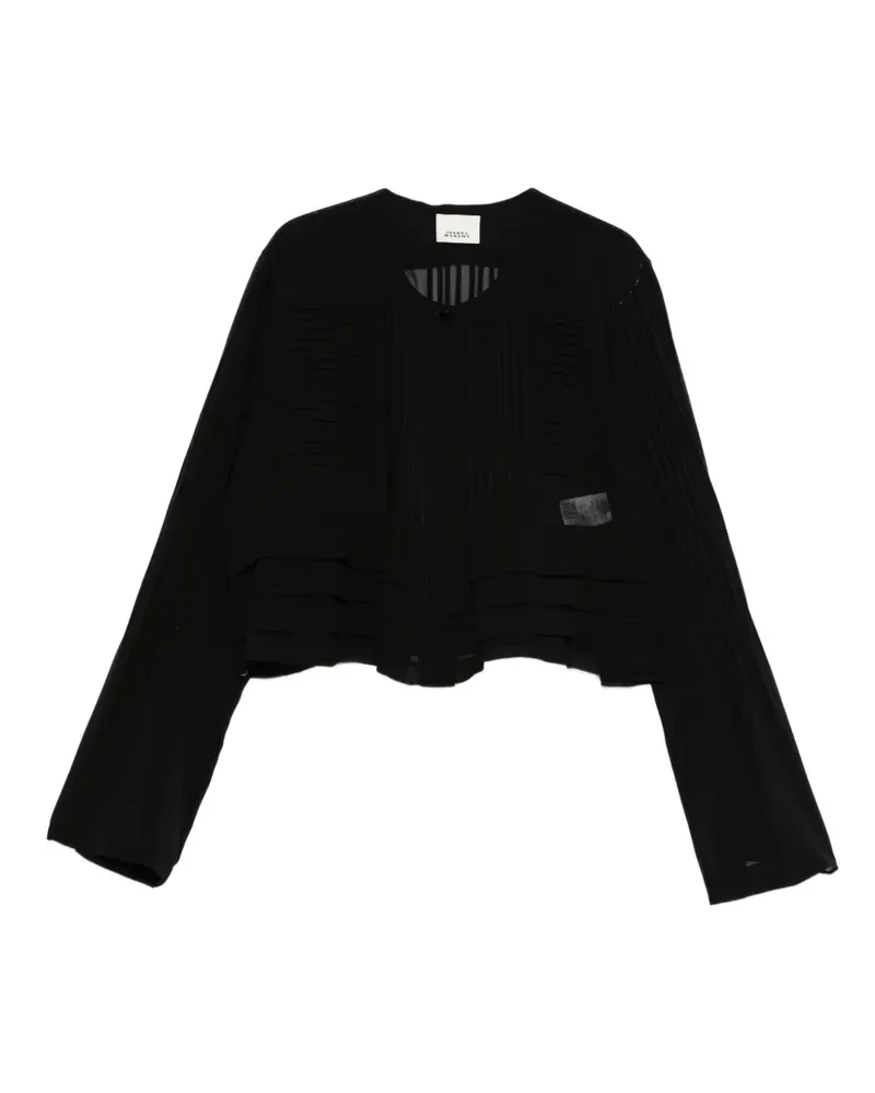 Isabel Marant Bluse mit plissierten Einsätzen - Schwarz Schwarz