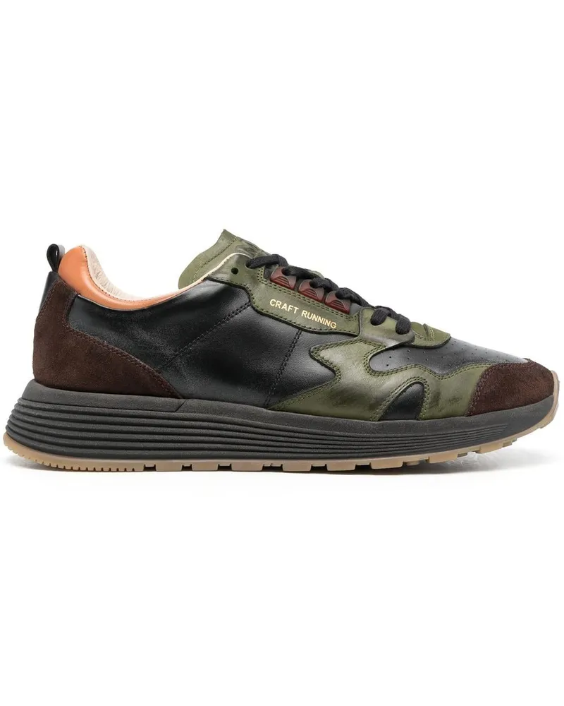 Moma Sneakers mit Kontrasteinsätzen - Schwarz Schwarz