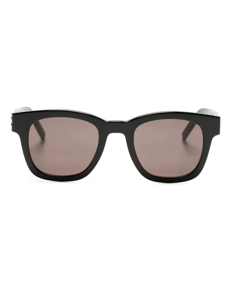 Gucci Sonnenbrille mit eckigem Gestell - Schwarz Schwarz