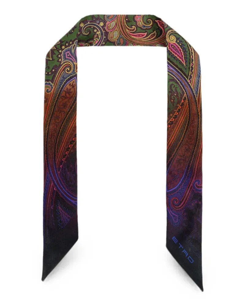 Etro paisley-print scarf - Grün Grün