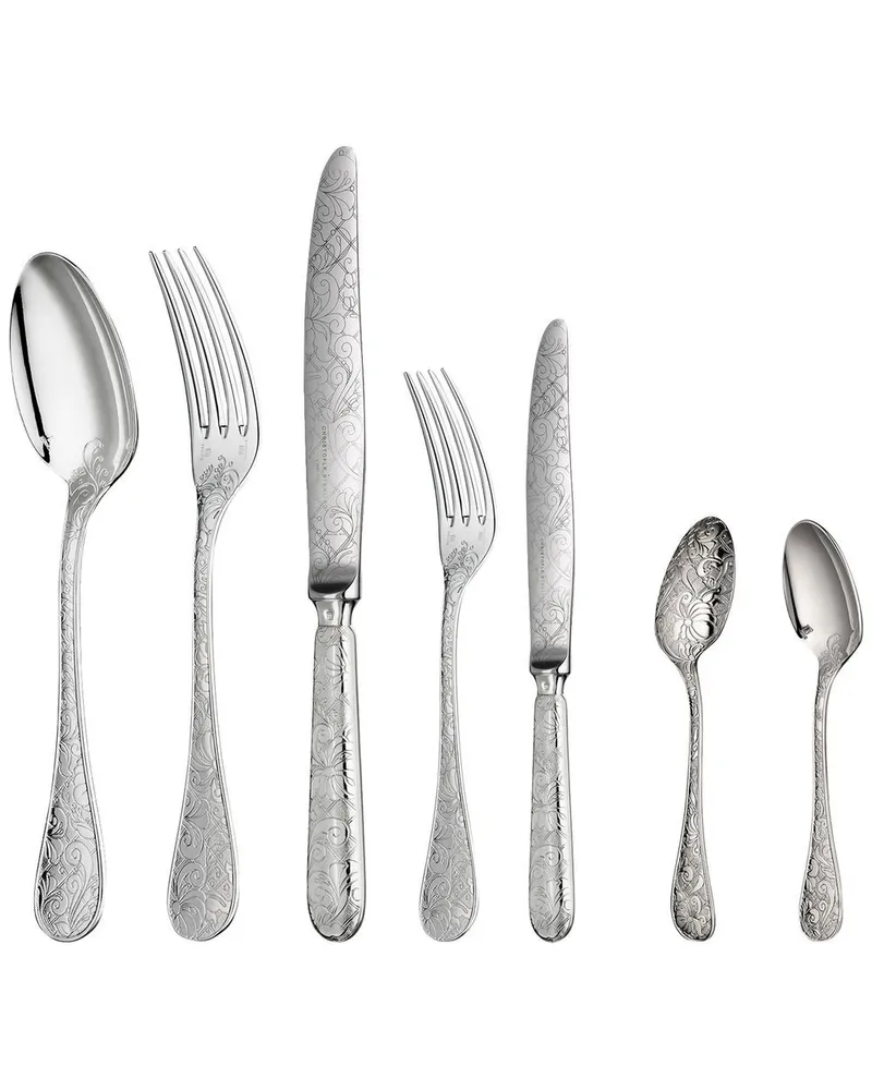 Christofle Jardin d'Eden Besteck-Set (6 Personen) - Silber Silber