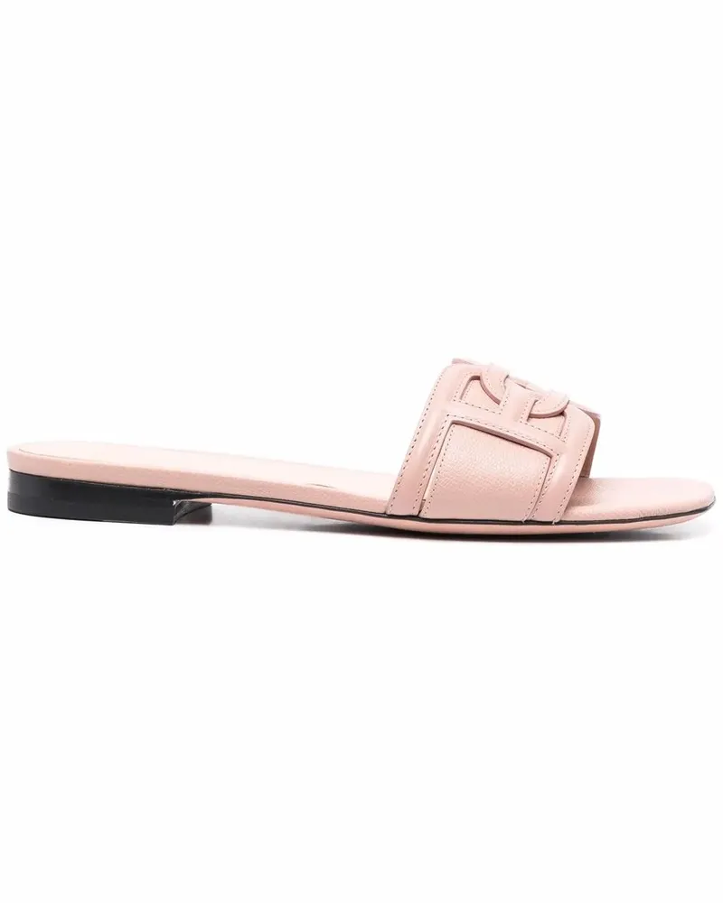 Bally Sandalen mit Logo - Nude Nude